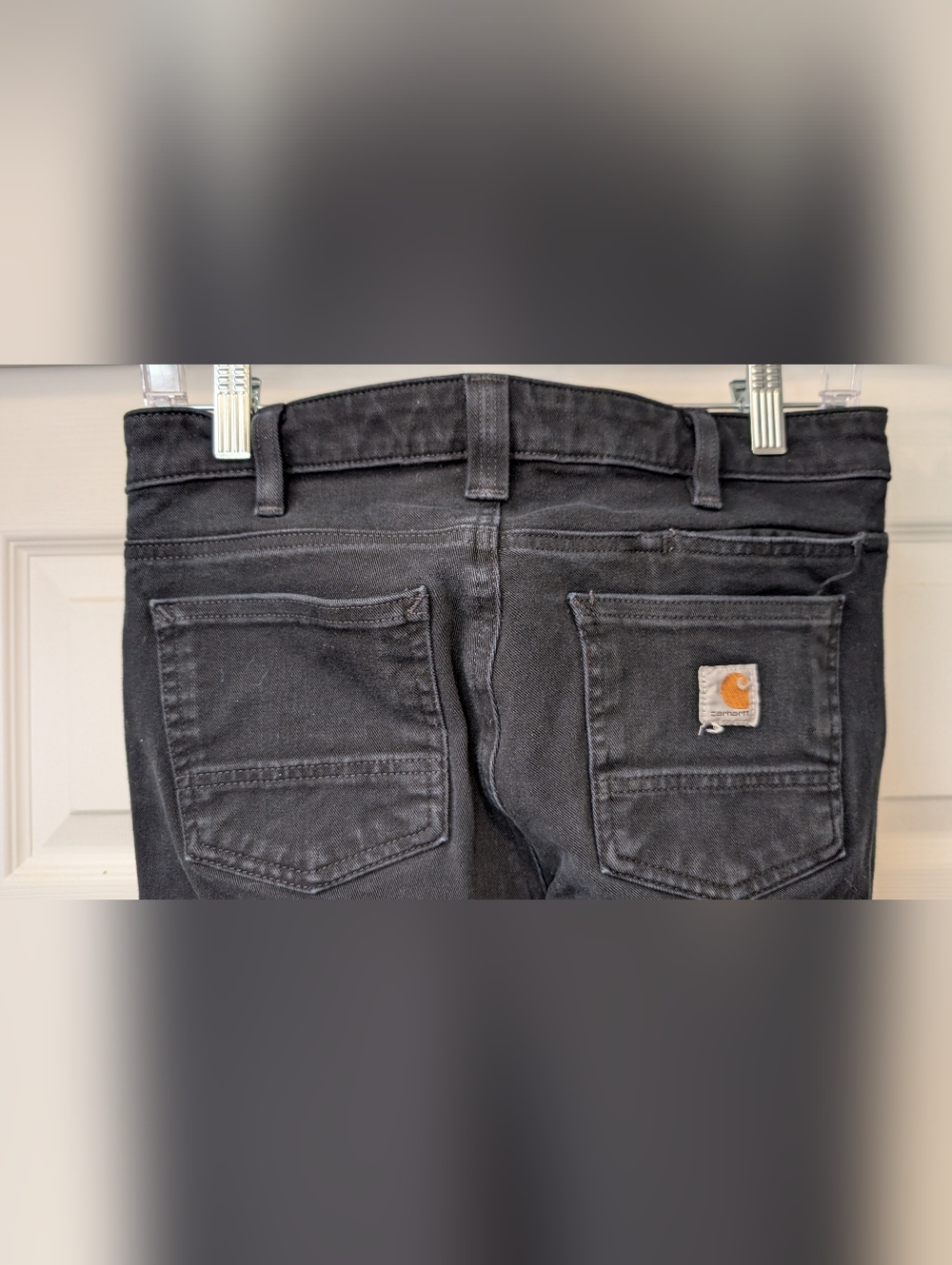 Carhartt Women's Black Rugged Flex Slim Fit Five Pocket Pant Style #104214 Sz 2R - Picture 8 of 15